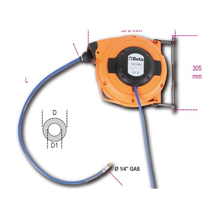 Beta Automatic Hose Reel Shock-Proof 19010111